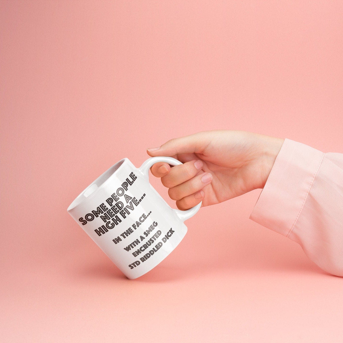 Mug - High Five Riddled Dick