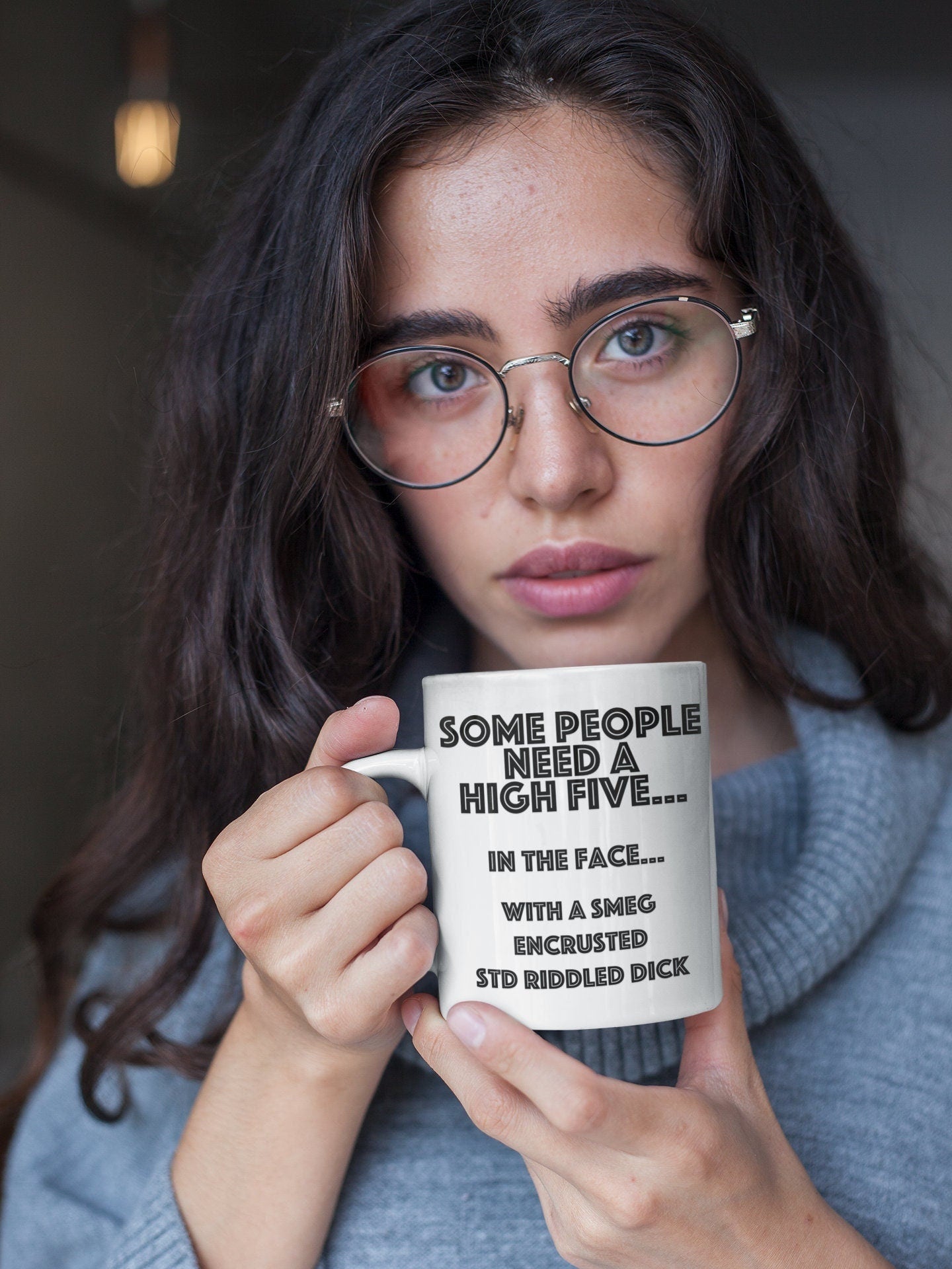Mug - High Five Riddled Dick
