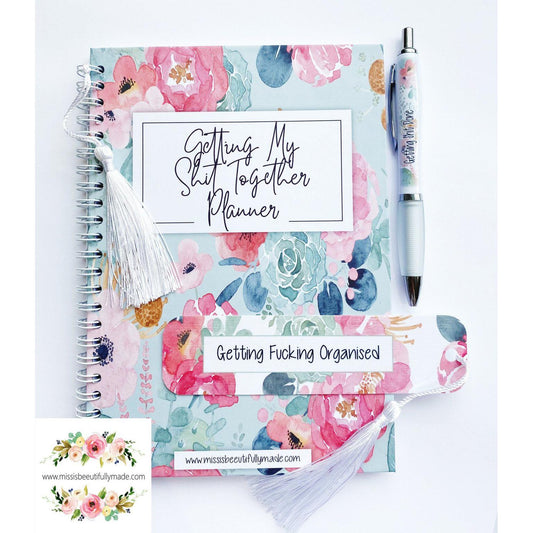 Planner - getting shit done (floral)