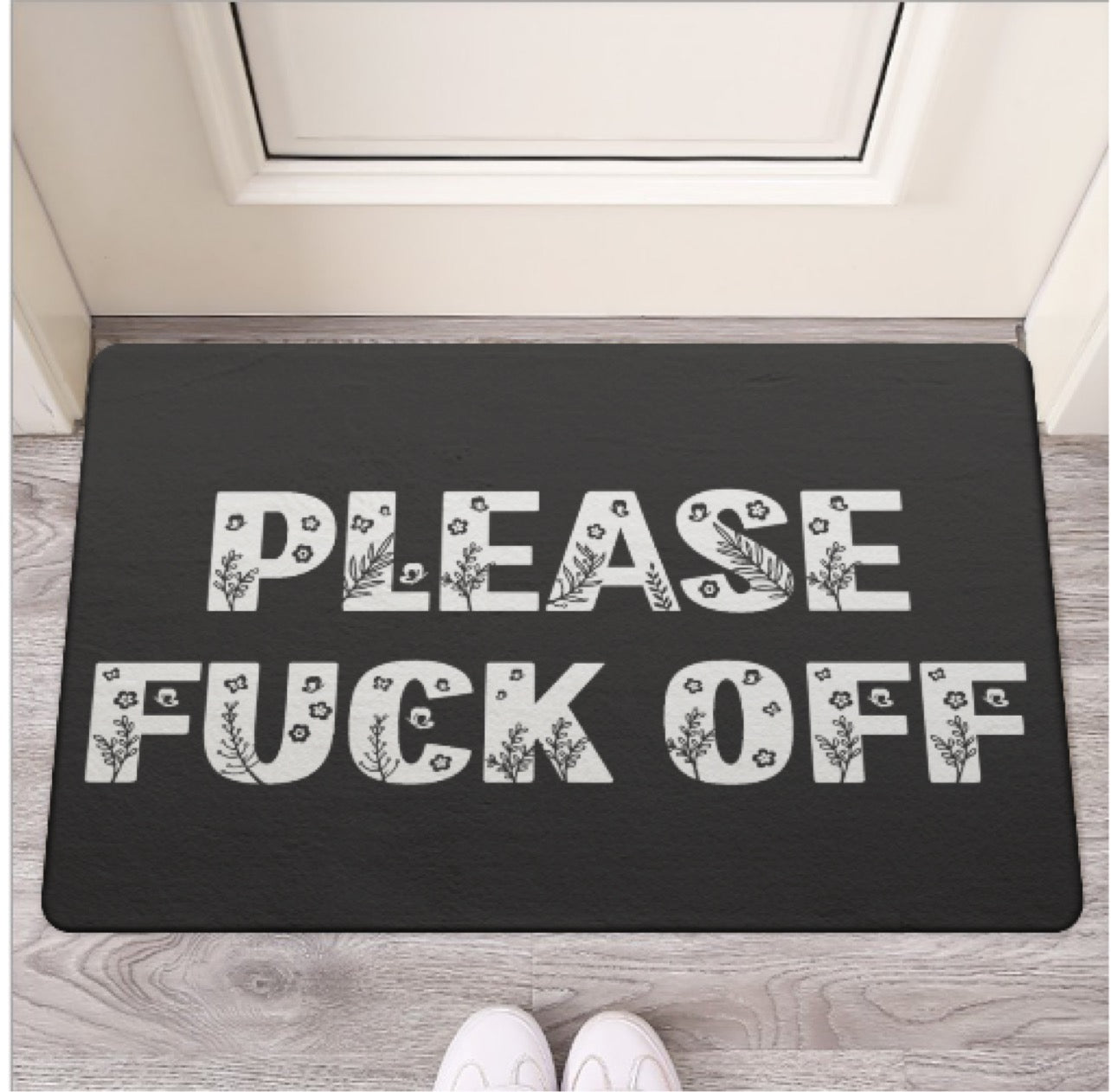 MAY PRE ORDER - Door Mat - Please Fuck Off (poly material)