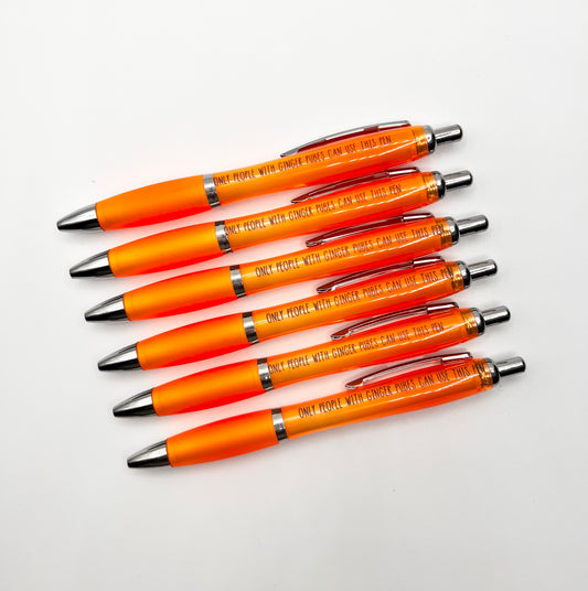 Ginger pubes pen