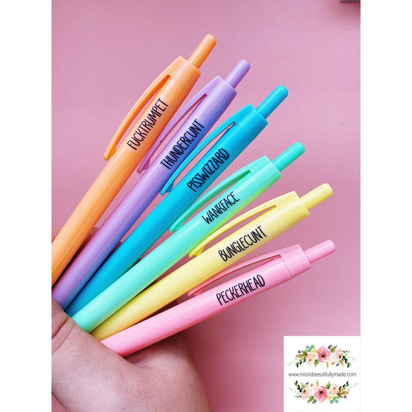 Rainbow Pen pack - Insults