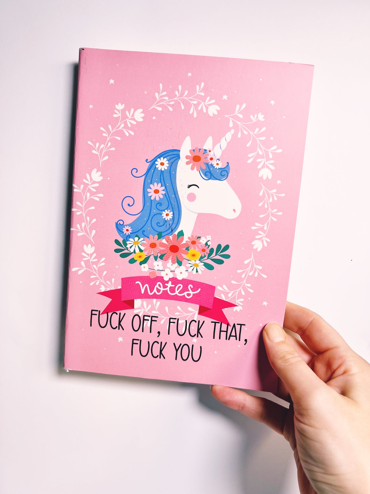 Seconds Notebook - Fuck Off Unicorn