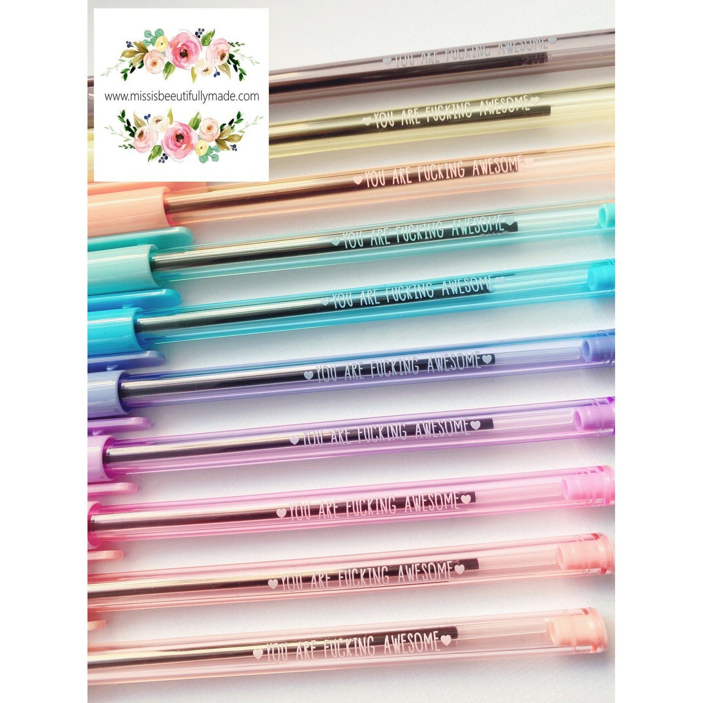 Rainbow Pens - You are fucking awesome (10 pack)