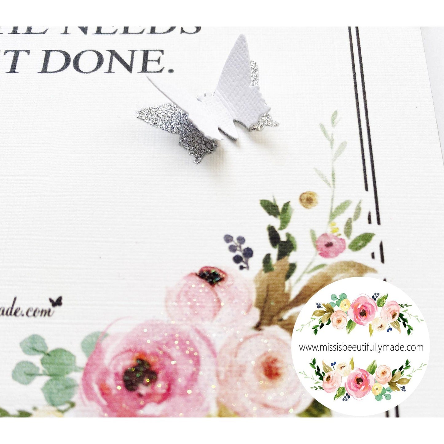 Mum’s Notebook - Little book of getting shit done ( floral )