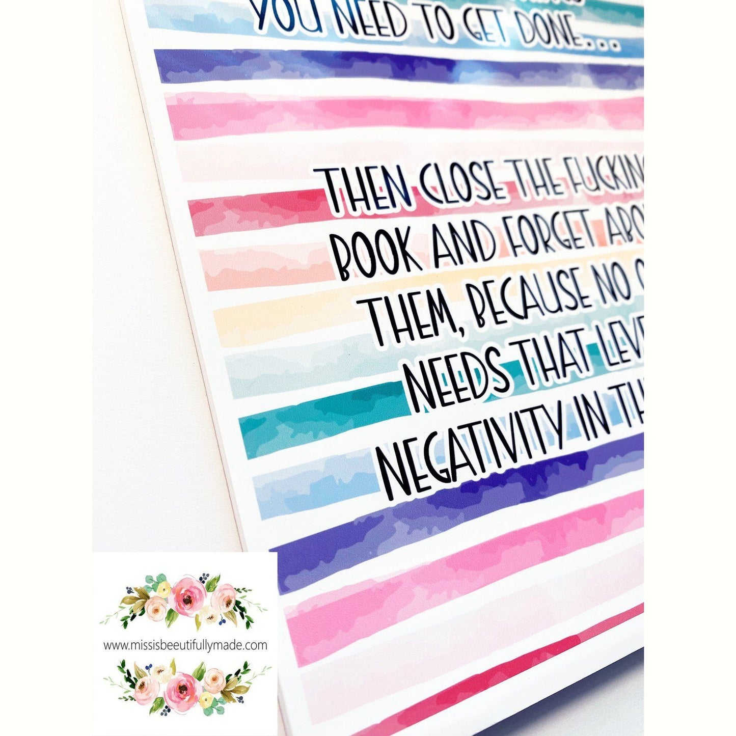 Notebook - Make a list of things to get done…. (rainbow)