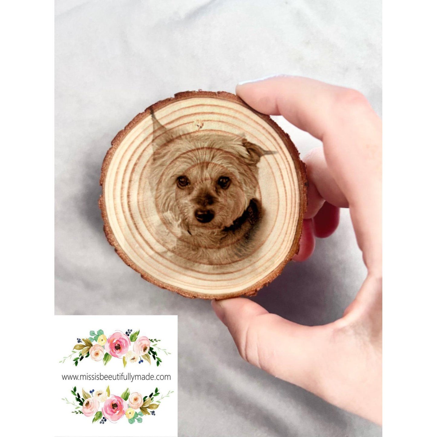 TREE DISC PHOTO BAUBLE