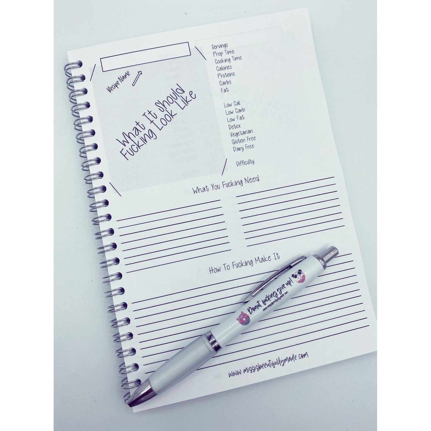 Recipe book - Donut design