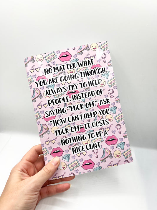 Nice cunt notebook