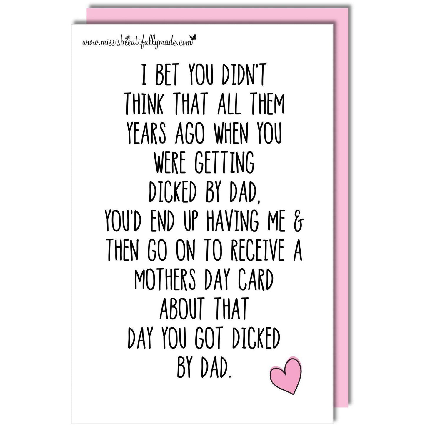 Card - When you got dicked by dad