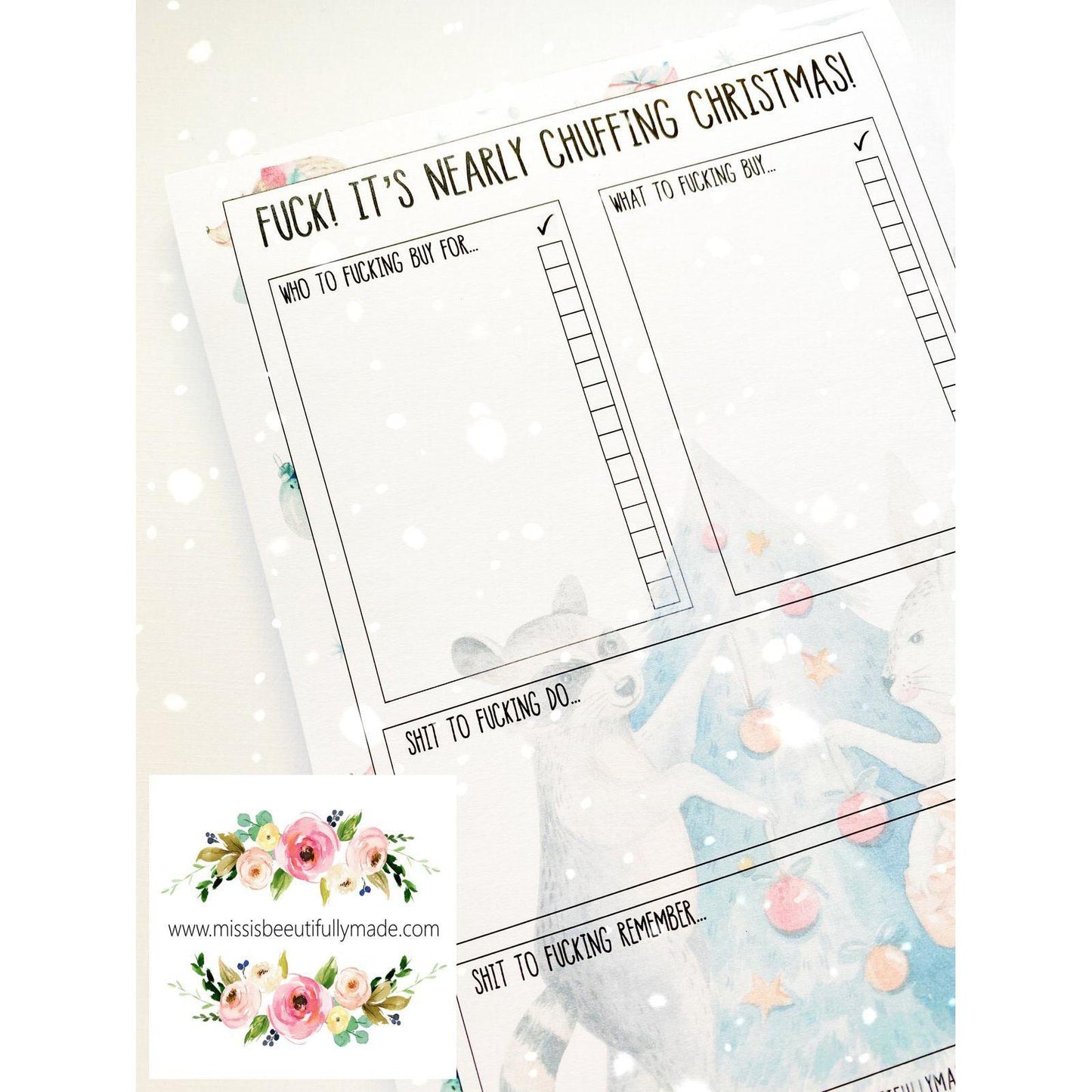 Christmas Notepad - It’s nearly chuffing Christmas
