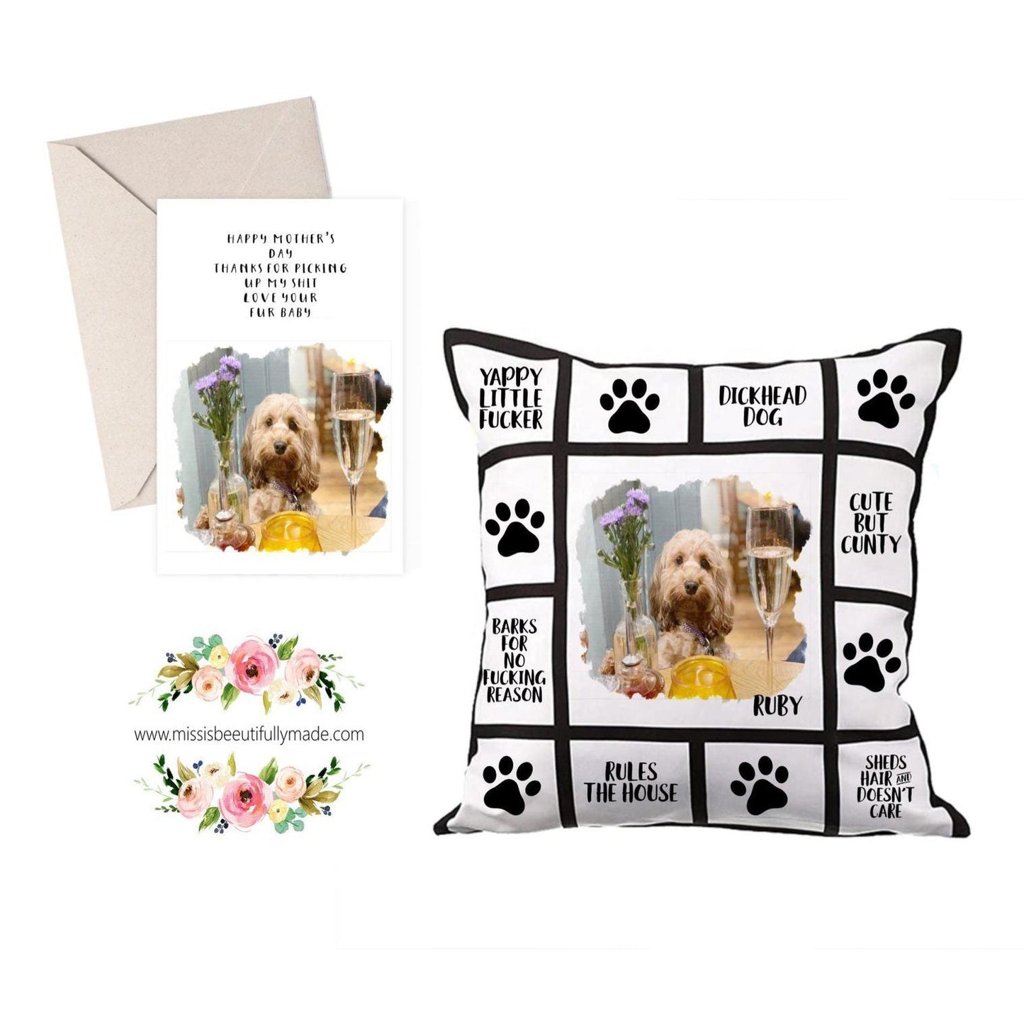 Card Only - Dog, Thanks for pick up my shit