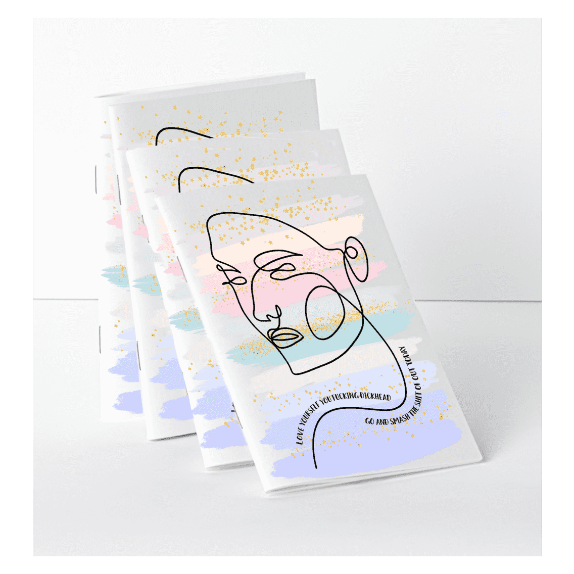 Notebook - Love yourself line art