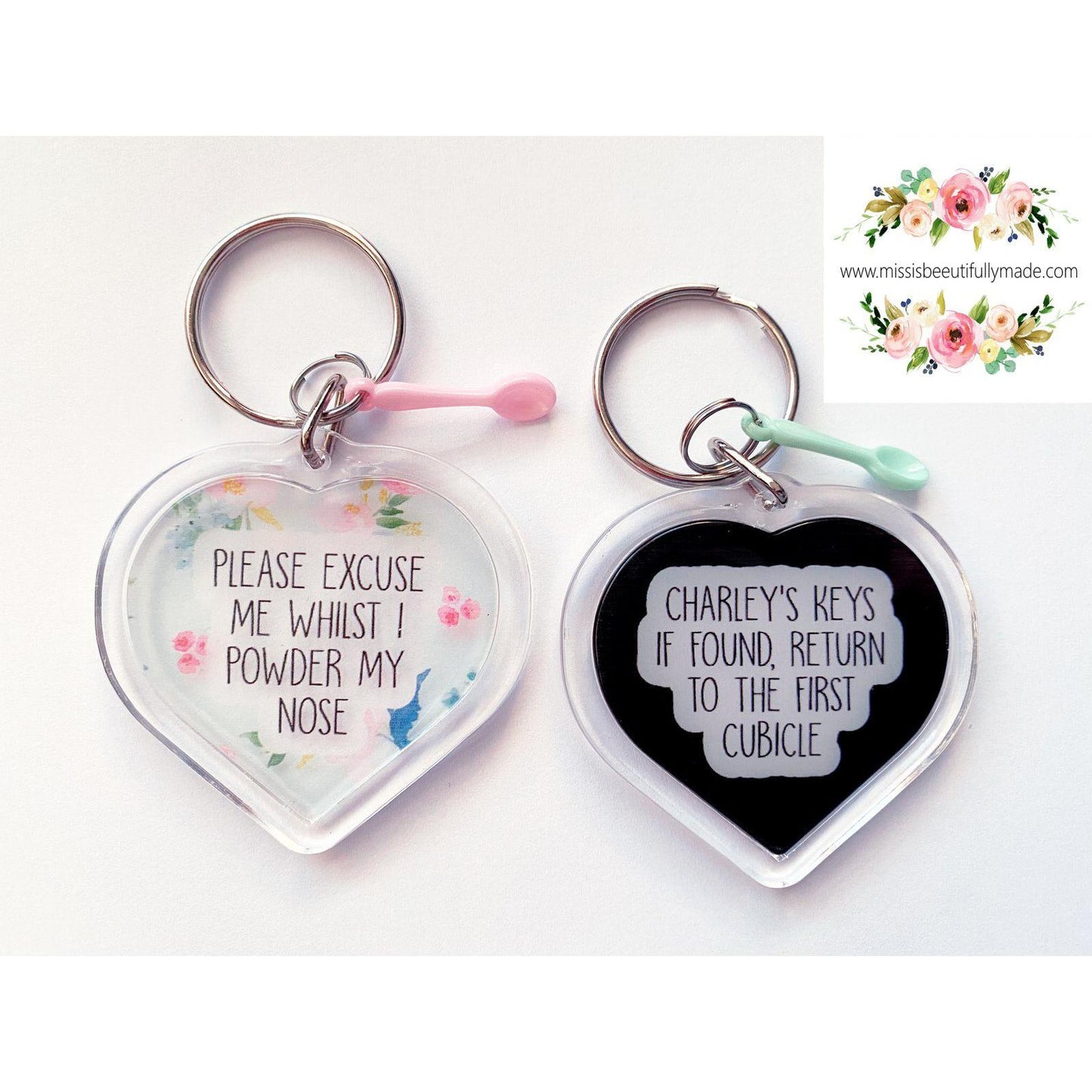 Spoon Heart keyring