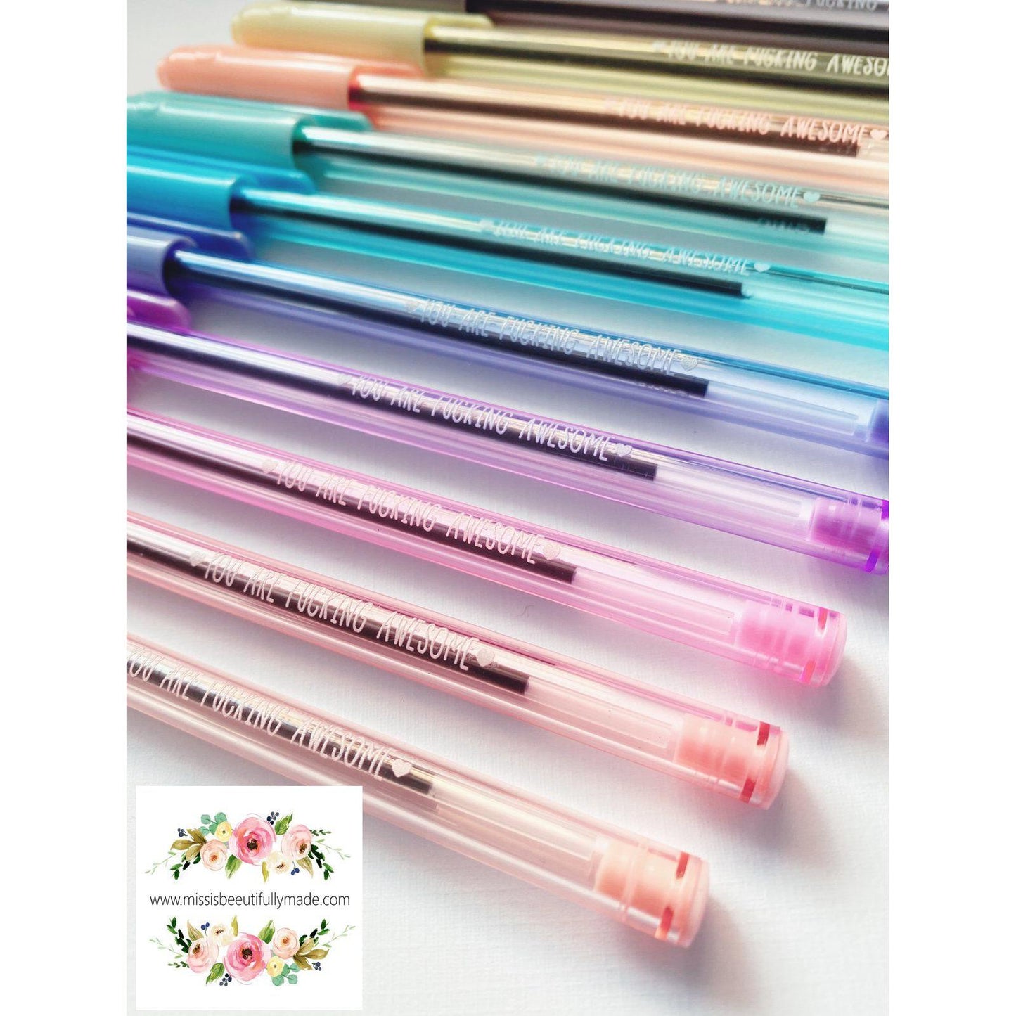 Rainbow Pens - You are fucking awesome (10 pack)