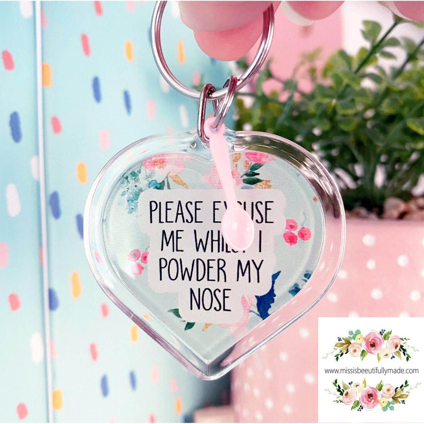 Spoon Heart keyring