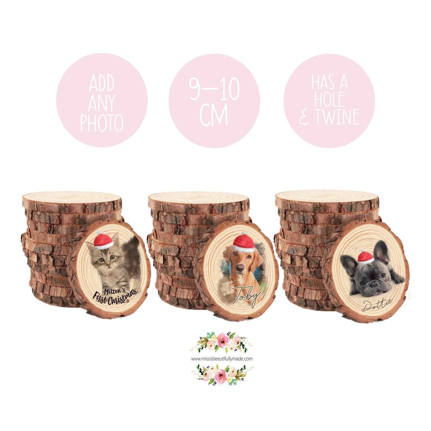 TREE DISC PHOTO BAUBLE