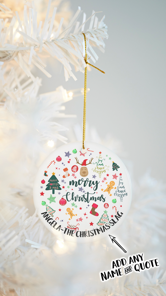 Personalised Ceramic Bauble