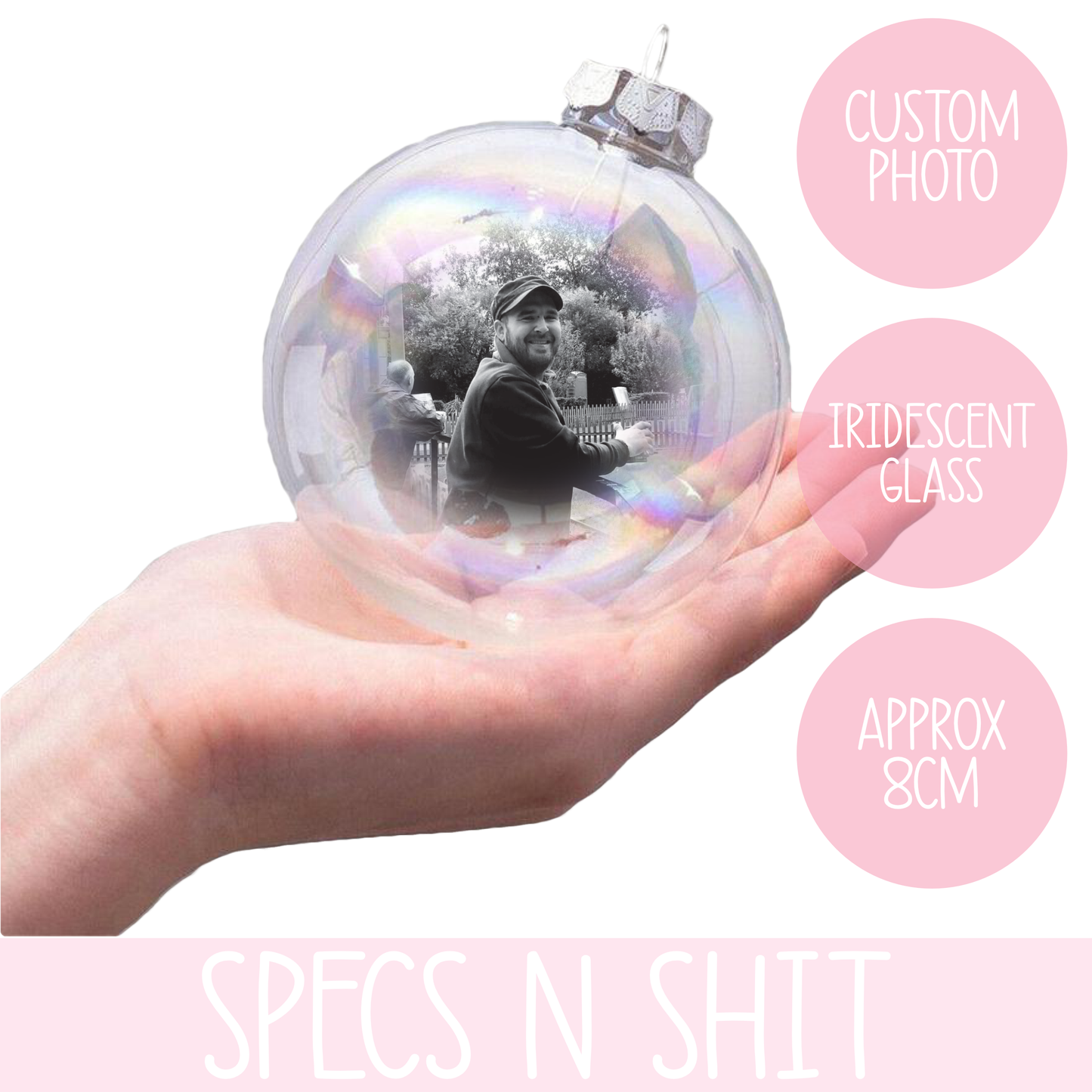 Iridescent Photo Bauble