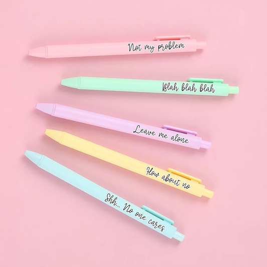 Rainbow Pen pack - Not My Problem (no swearing)